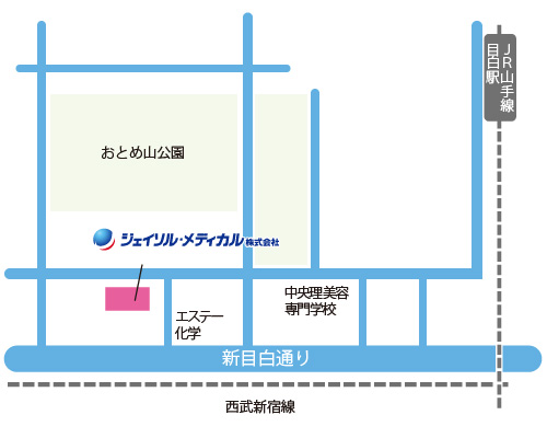 目白駅からのMAP